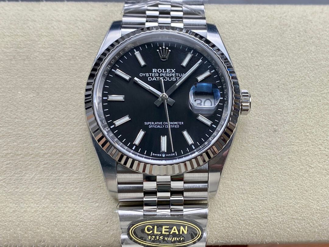 Best Replica Replica Rolex Datejust M126234-0015 36MM 1:1 Best Edition Clean Factory Black Dial - Colareps