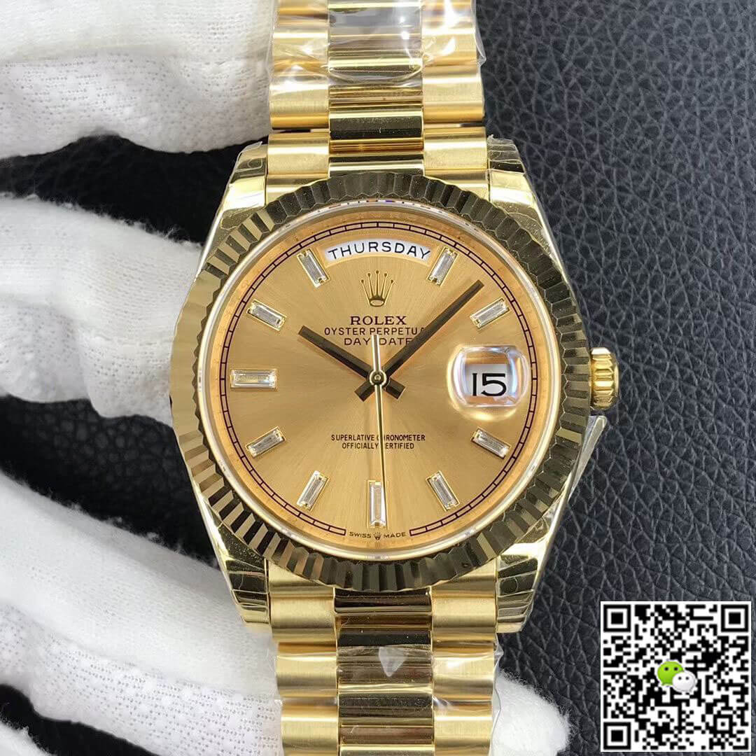 Best Replica Replica Rolex Day Date M228238-0005 1:1 Best Edition EW Factory Champagne Dial - Colareps