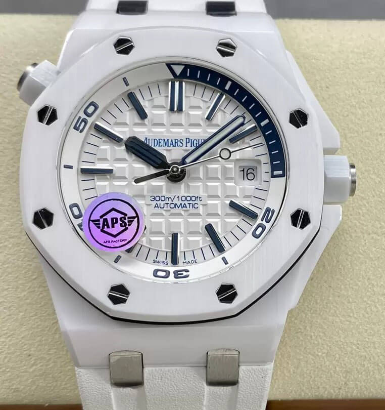 Best Replica Replica Audemars Piguet Royal Oak Offshore 15707CB.OO.A010CA.01 1:1 Best Edition APS Factory White Dial - Colareps