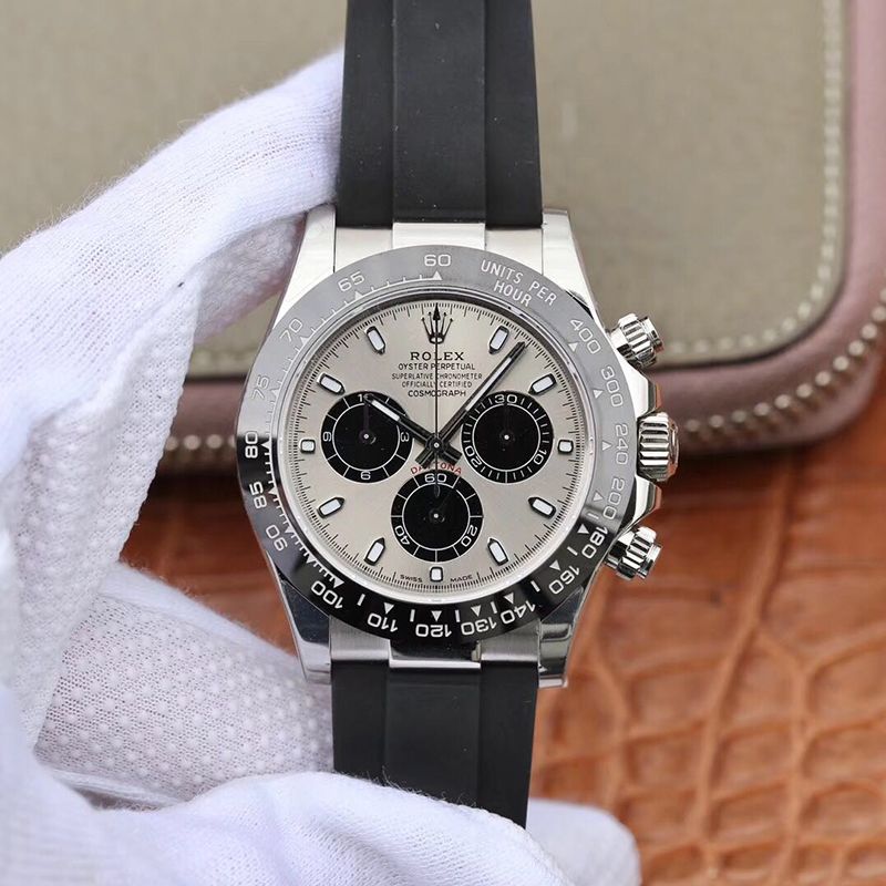 Best Replica Rolex Daytona Replica Cosmograph 116519LN Noob Factory 1:1 Best Edition Swiss ETA4130 Grey Dial - Colareps