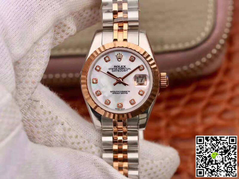 Best Replica Replica Rolex Lady Datejust 28MM 1:1 Best Edition Swiss NH05 Rose Gold Plated - Colareps