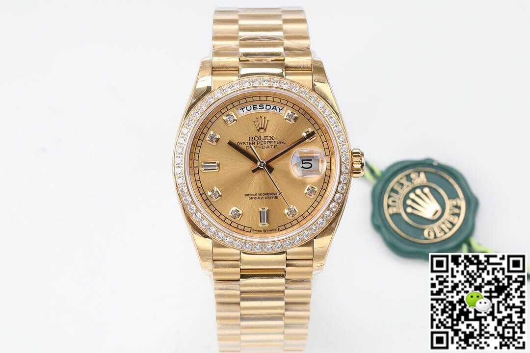 Best Replica Replica Rolex Day Date M128348RBR-0008 1:1 Best Edition EW Factory Diamond Dial - Colareps