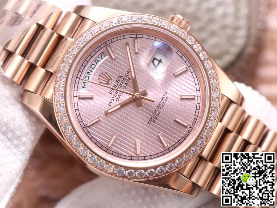 Best Replica Replica Rolex Day Date M228345RBR-0010 1:1 Best Edition EW Factory Rose Gold - Colareps