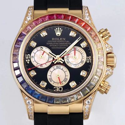 Best Replica Replica Rolex Daytona 116598RBOW 1:1 Best Edition BL Factory Yellow Gold Swiss ETA4130 - Colareps