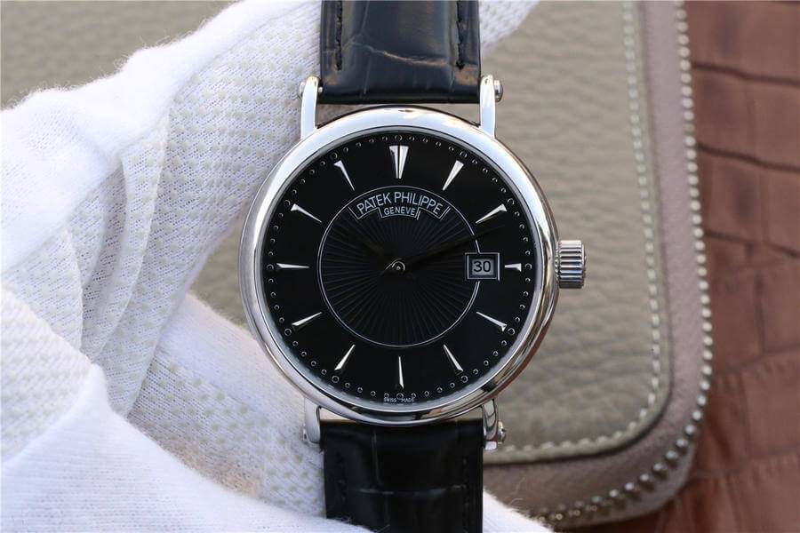 Best Replica Replica Patek Philippe Calatrava 5153G-001 1:1 Best Edition ZF Factory Black Dial - Colareps