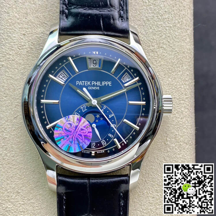 Best Replica Replica Patek Philippe Complications 5205G-013 1:1 Best Edition GR Factory Blue Dial - Colareps