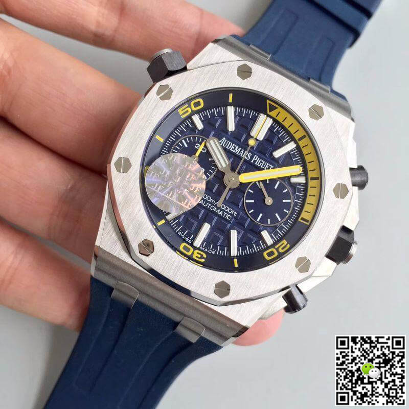 Best Replica Replica Audemars Piguet Royal Oak Offshore Diver 26703ST.OO.A027CA.01 JF Factory 1:1 Best Edition Swiss ETA3120 Blue Dial - Colareps
