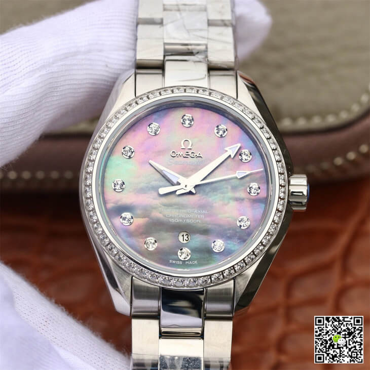 Best Replica Replica Omega Seamaster 231.15.34.20.57.001 Aqua Terra 150M 1:1 Best Edition 3S Factory Mother-Of-Pearl Dial - Colareps