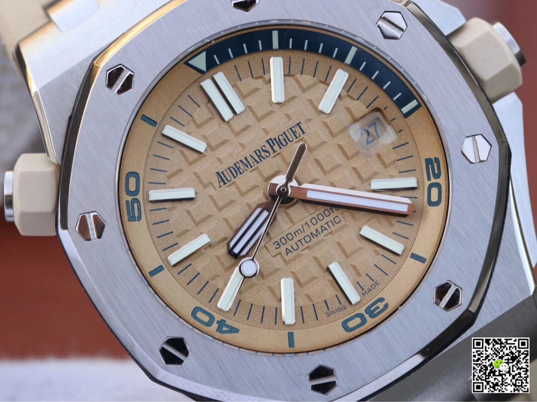 Best Replica Replica Audemars Piguet Royal Oak Offshore 15710ST.OO.A085CA.01 1:1 Best Edition JF Factory Beige Dial - Colareps