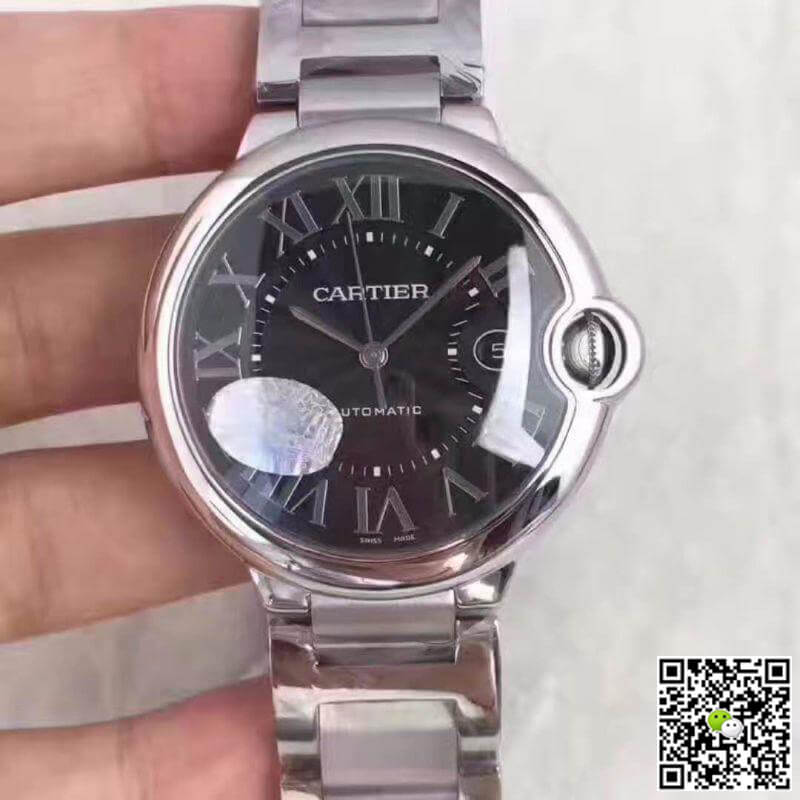 Best Replica Replica Ballon Bleu De Cartier W6920042 V6 Factory Mechanical Watches 1:1 Best Edition Swiss ETA2824-2 Black Dial - Colareps
