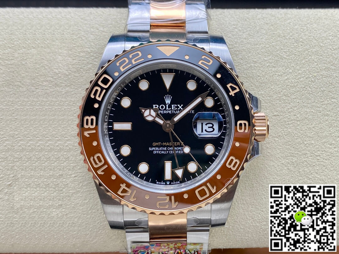 Best Replica Replica Rolex GMT Master II M126711chnr-0002 1:1 Best Edition Clean Factory Black Dial - Colareps