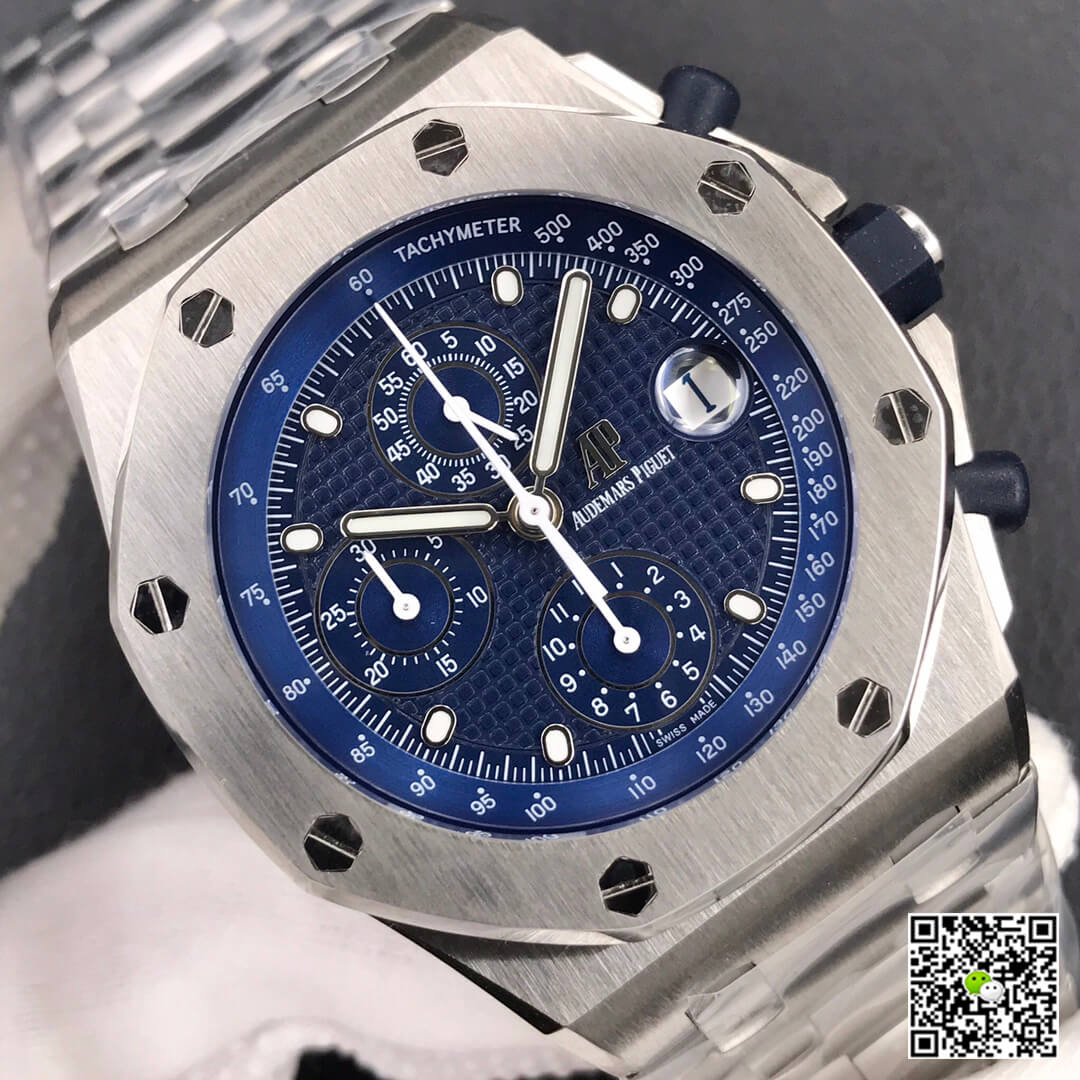 Best Replica Replica Audemars Piguet Royal Oak Offshore 26237ST 1:1 Best Edition JF Factory Blue Dial - Colareps