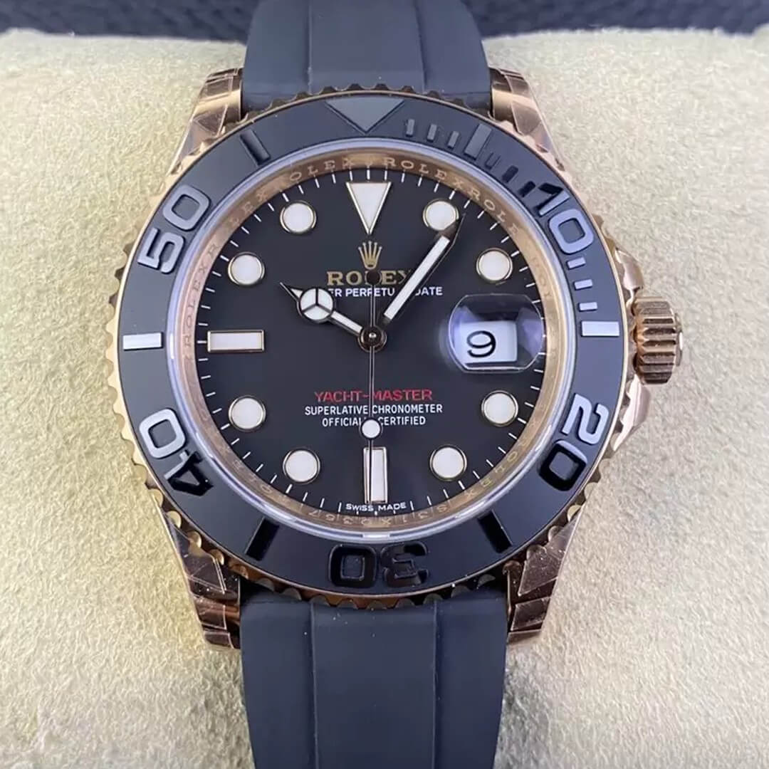 Best Replica Replica Rolex Yacht Master M126655-0002 40MM 1:1 Best Edition VS Factory Rose Gold - Colareps