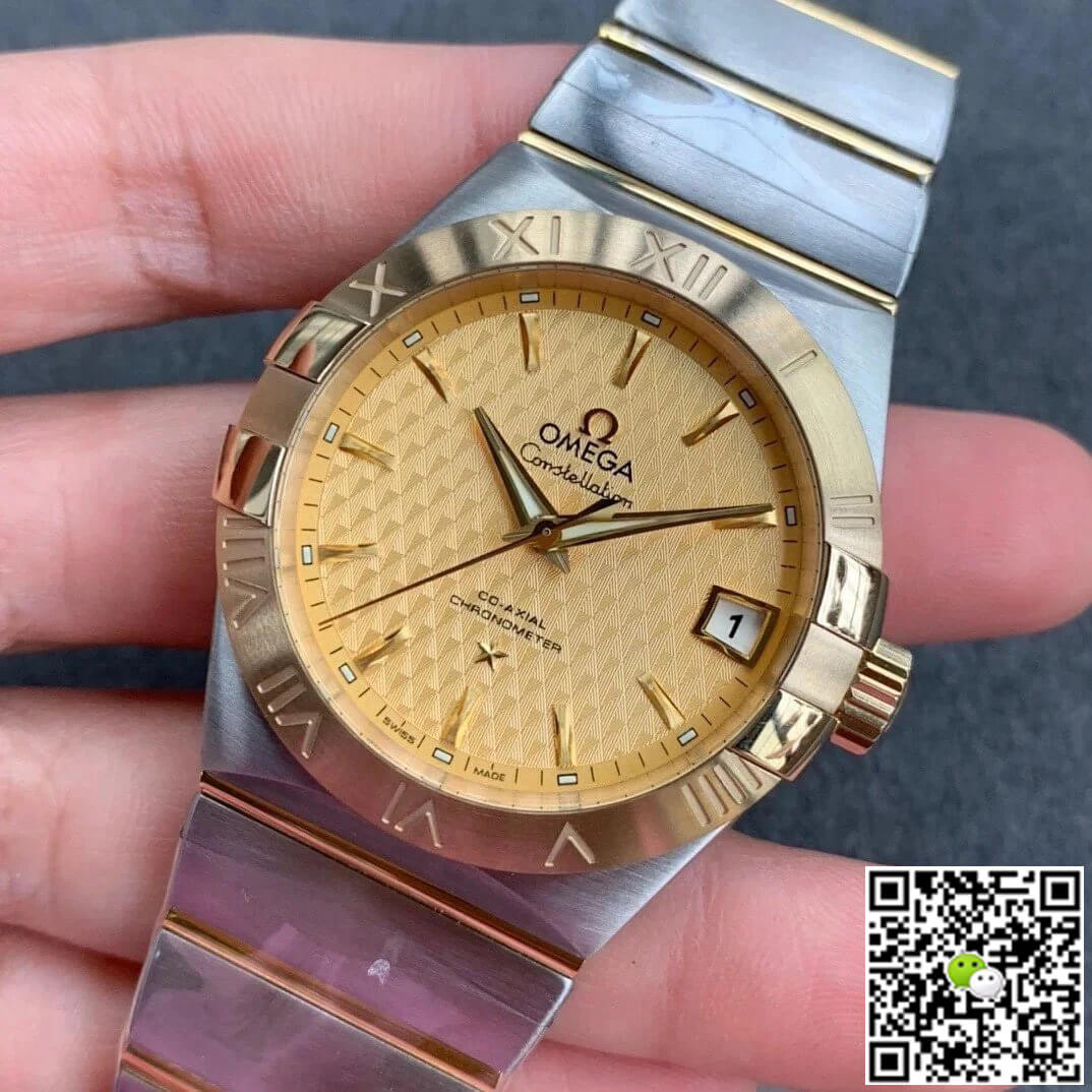 Best Replica Replica Omega Constellation 123.20.38.21.08.002 1:1 Best Edition VS Factory Champagne Dial - Colareps