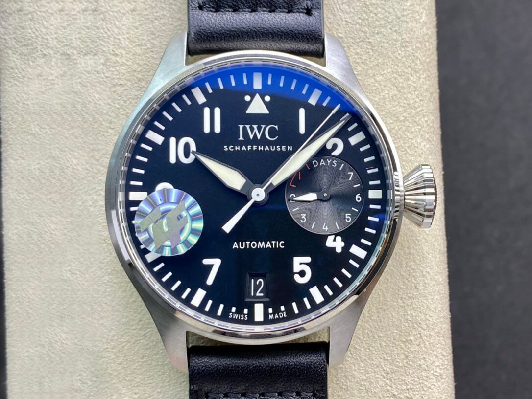 Best Replica Replica IWC Pilot 46MM 1:1 Best Edition ZF Factory Stainless Steel Black Dial - Colareps