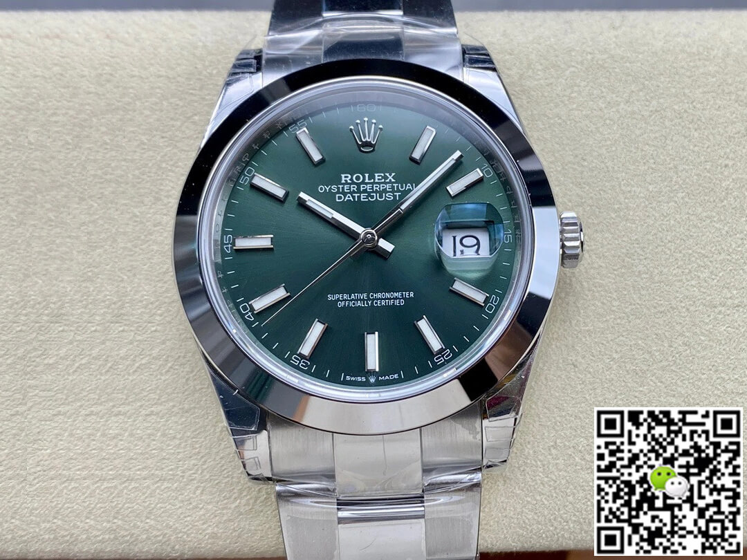 Best Replica Replica Rolex Datejust M126300-0019 41MM 1:1 Best Edition VS Factory Green Dial - Colareps