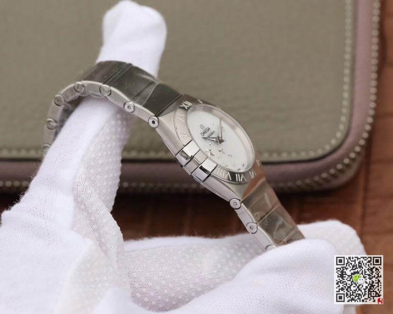 Best Replica Replica Omega Constellation Quartz Ladies 27mm TW Factory 1:1 Best Edition Swiss Eta Quartz 1376 White Dial - Colareps