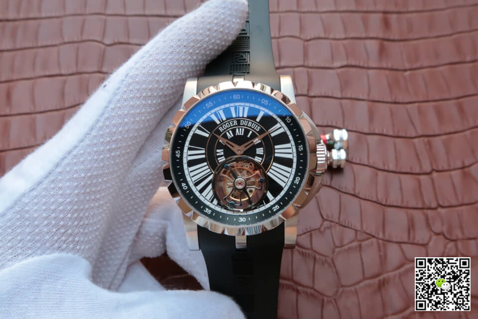 Best Replica Replica Roger Dubuis Hommage Tourbillon 1:1 Best Edition JB Factory Rose Gold - Colareps