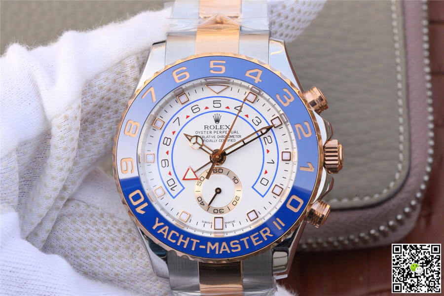 Best Replica Replica Rolex Yacht-Master M116681-0002 1:1 Best Edition JF Factory Rose Gold - Colareps