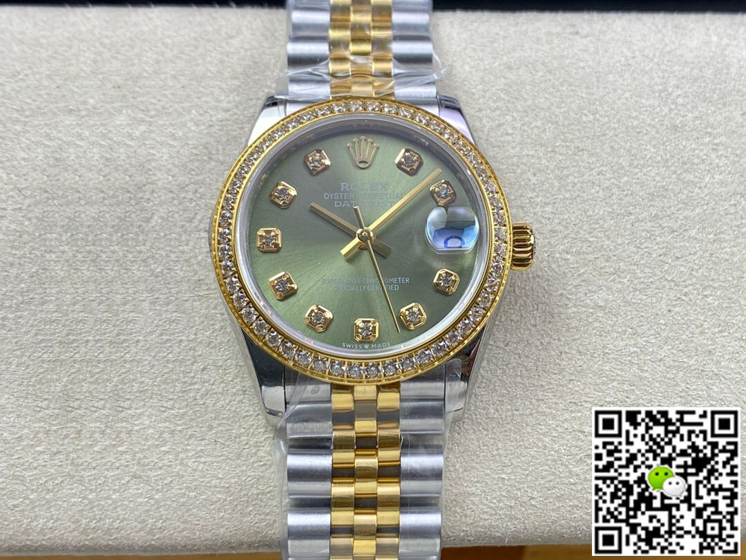 Best Replica Replica Rolex Datejust M278383RBR-0030 31MM 1:1 Best Edition EW Factory Diamond Bezel - Colareps