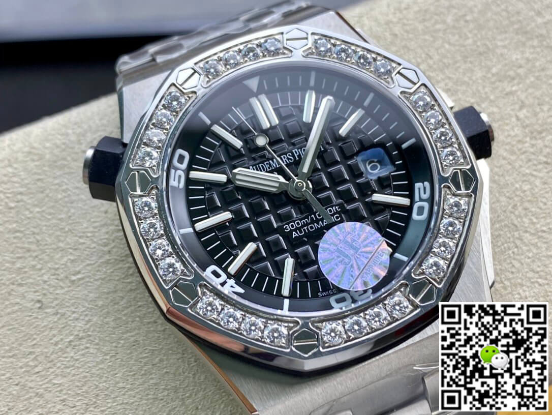 Best Replica Replica Audemars Piguet Royal Oak Offshore 15703 1:1 Best Edition JF Factory Diamond-set Bezel - Colareps