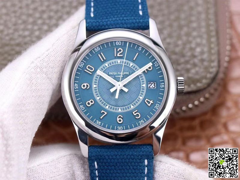 Best Replica Replica Patek Philippe Calatrava 6007A-001 1:1 Best Edition ZF Factory Blue Dial - Colareps