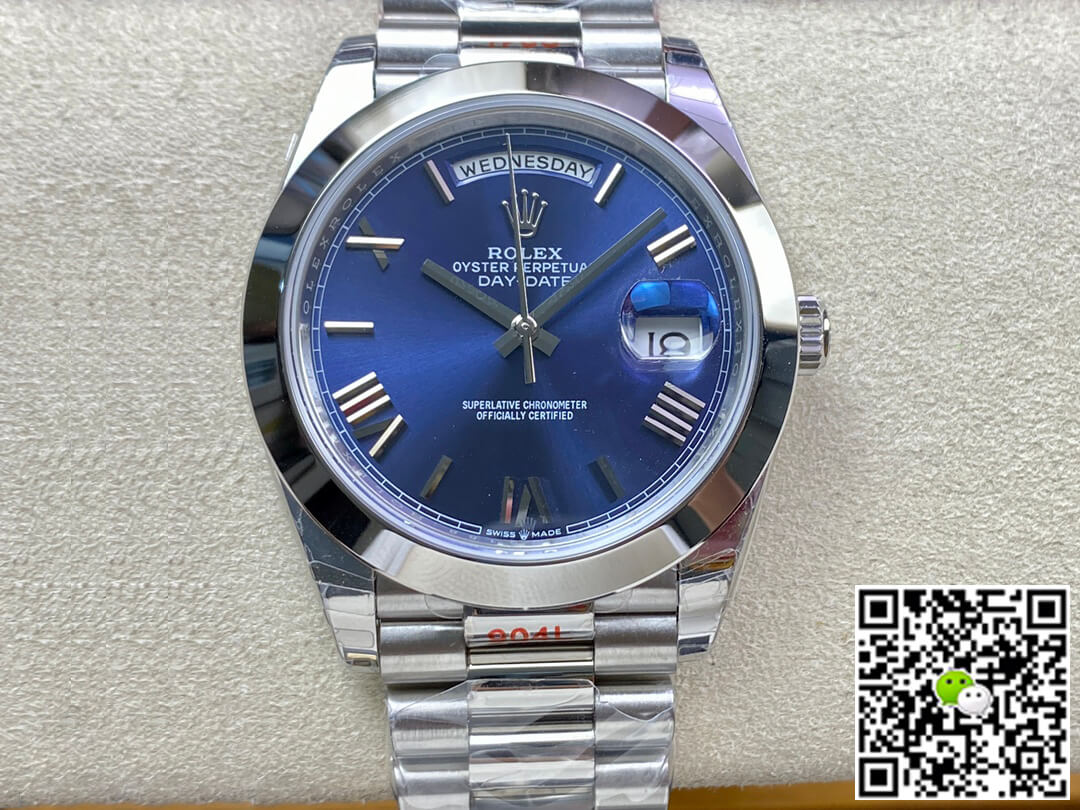 Best Replica Replica Rolex Day Date M228206-0015 1:1 Best Edition EW Factory Blue Dial - Colareps
