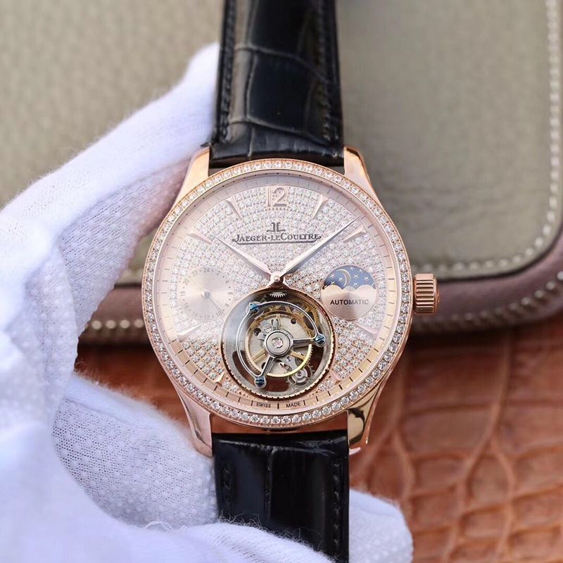 Best Replica Replica Jaeger-LeCoultre Master Complication Functions Real Tourbillon 1:1 Best Edition Swiss Hand-winding 3310 Rosegold - Colareps