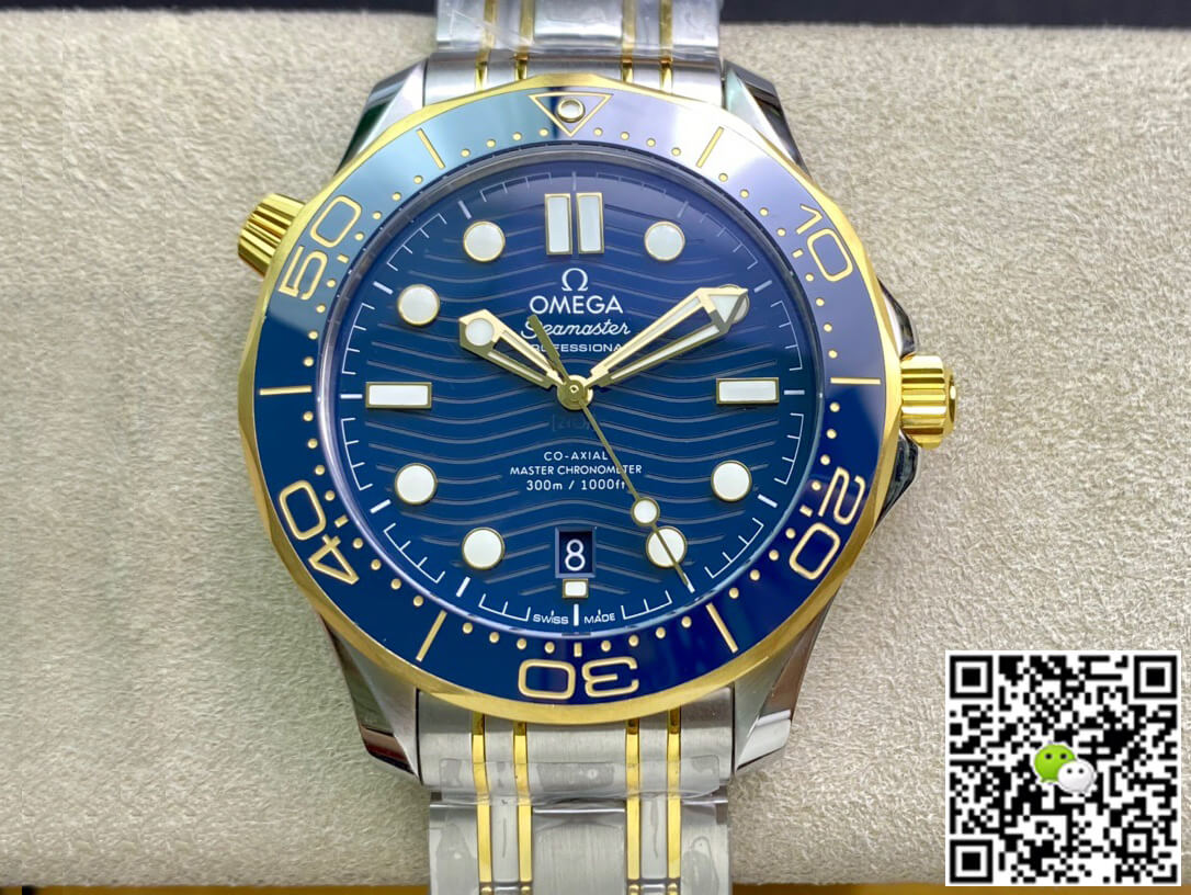 Best Replica Replica Omega Seamaster Diver 300M 210.20.42.20.03.001 1:1 Best Edition OR Factory Blue Dial - Colareps