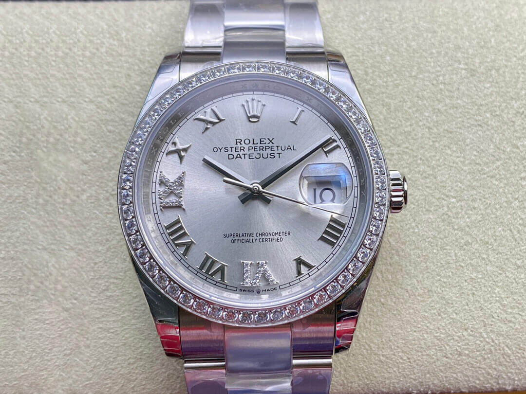 Best Replica Replica Rolex Datejust M126284RBR-0022 1:1 Best Edition EW Factory Silver Dial - Colareps