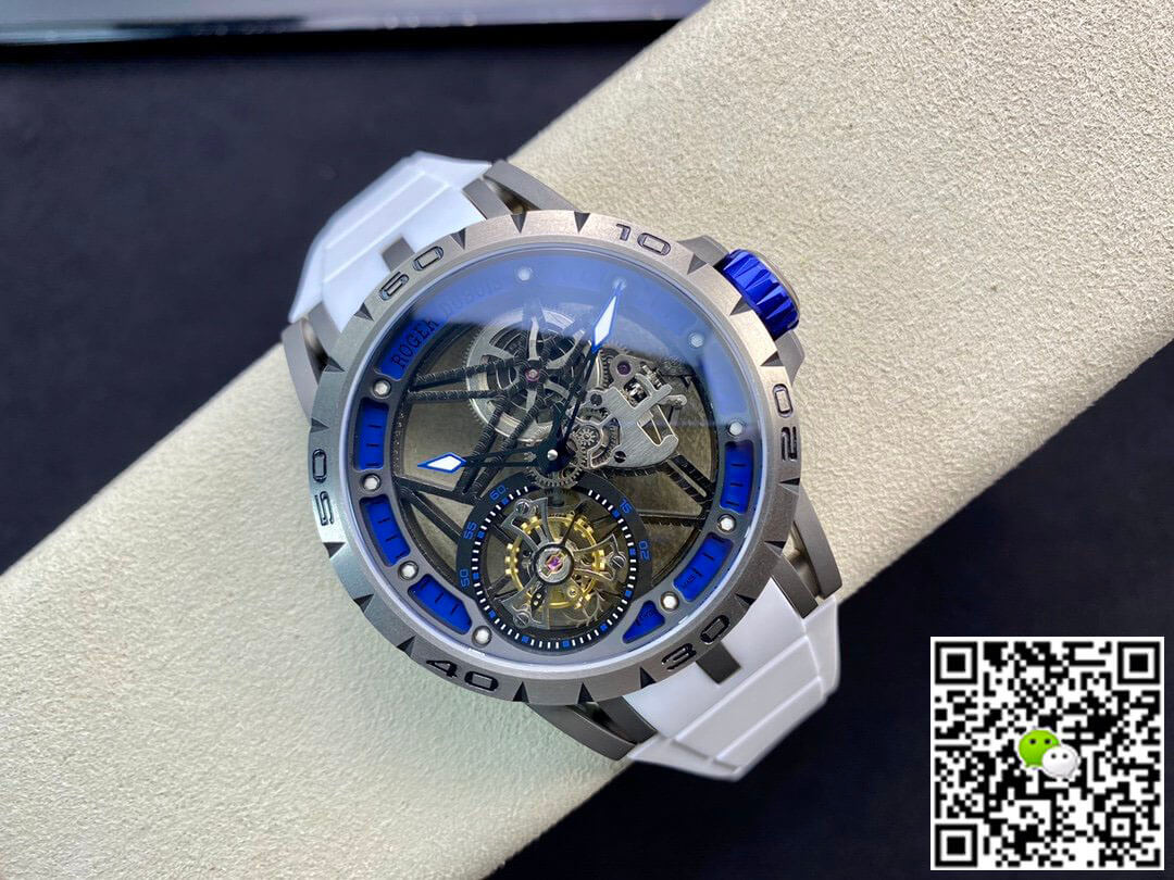 Best Replica Replica Roger Dubuis Excalibur RDDBEX0479 1:1 Best Edition BBR Factory Tourbillon Rubber Strap - Colareps