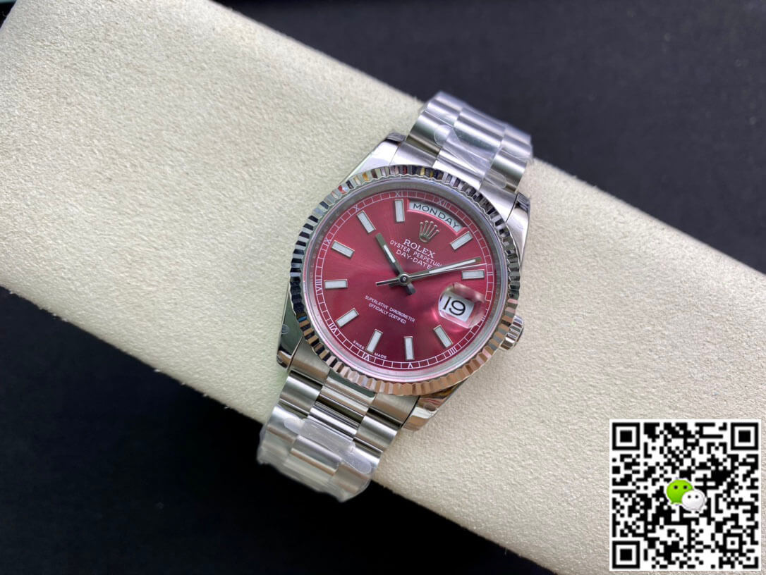Best Replica Replica Rolex Day Date 118239 1:1 Best Edition EW Factory Cherry Dial - Colareps