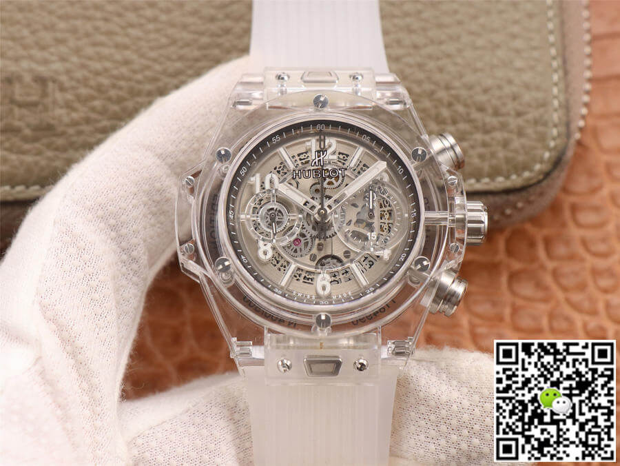 Best Replica Replica Hublot Big Bang 411.JX.4802.RT 1:1 Best Edition White Transparent Dial - Colareps