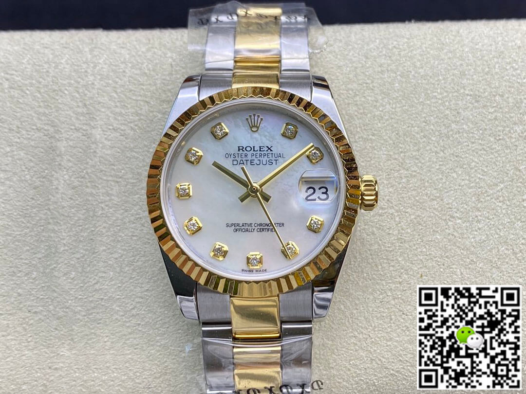 Best Replica Replica Rolex Datejust M278273-0027 31MM 1:1 Best Edition EW Factory Diamond-set Dial - Colareps