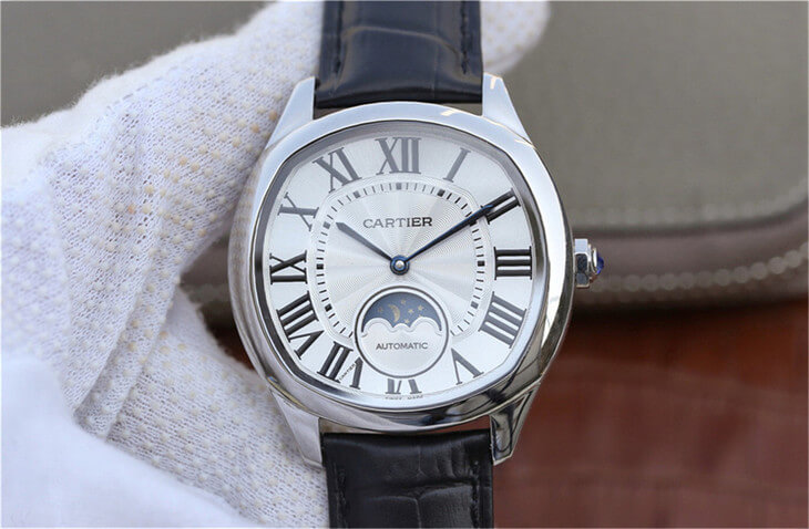 Best Replica Replica Drive De Cartier Moonphase WSNM0008 1:1 Best Edition Stainless Steel - Colareps
