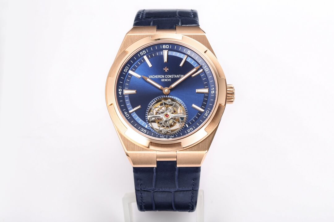 Best Replica Replica Vacheron Constantin Overseas Tourbillon 6000V/110R-B733 1:1 Best Edition BBR Factory Blue Strap - Colareps