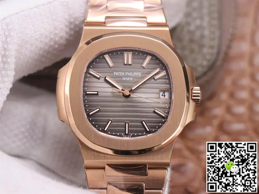 Best Replica Replica Patek Philippe Nautilus 5711/1R-001 1:1 Best Edition PPF Factory V4 Rose Gold Brown Dial Swiss ETA324 - Colareps