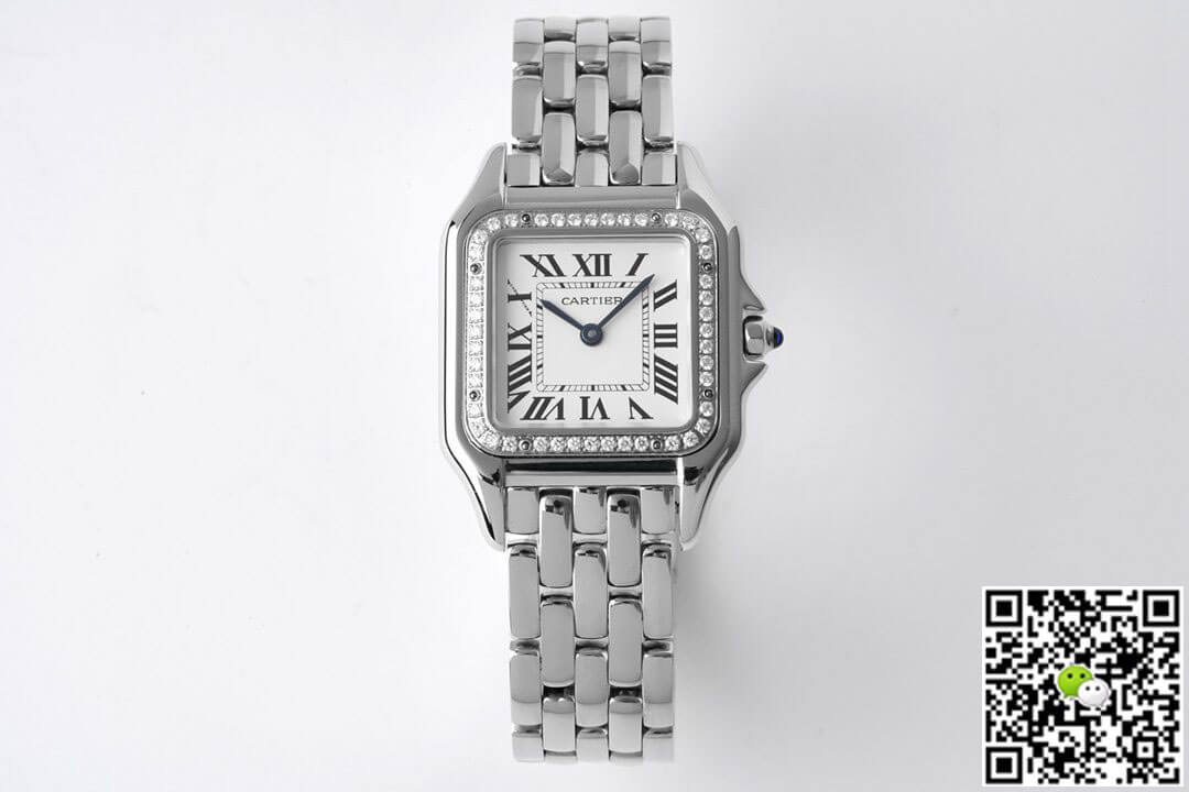 Best Replica Replica Panthere De Cartier W4PN0008 27MM 1:1 Best Edition BV Factory White Dial - Colareps