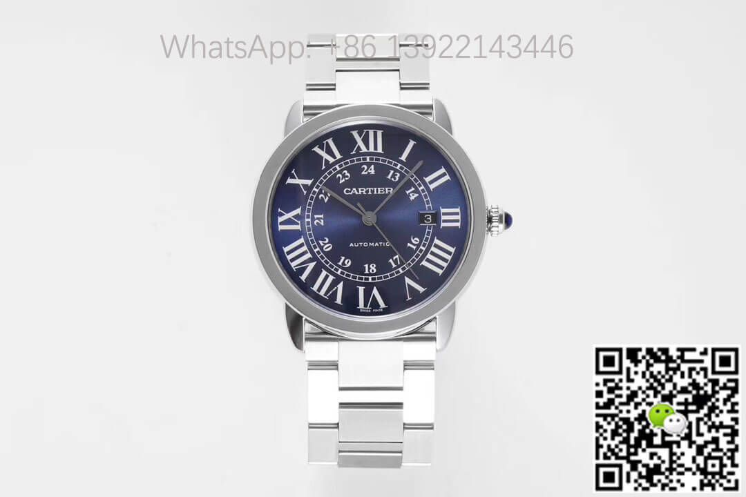 Best Replica Replica RONDE DE CARTIER WSRN0023 1:1 Best Edition AF Factory Blue Dial - Colareps