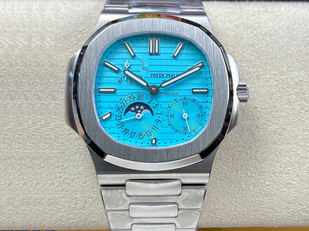Best Replica Replica Patek Philippe Nautilus 5712 1:1 Best Edition GR Factory Tiffany Blue Dial - Colareps