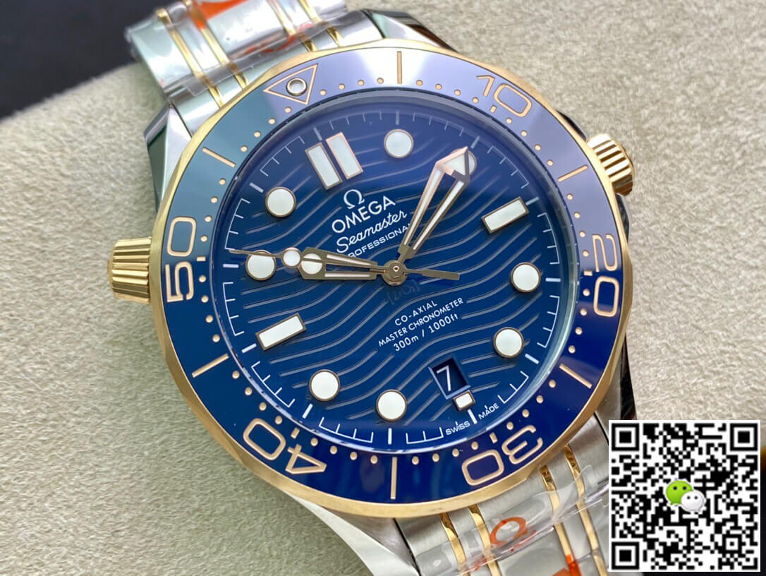 Best Replica Replica Omega Seamaster Diver 300M 210.20.42.20.03.001 1:1 Best Edition OR Factory Blue Dial - Colareps
