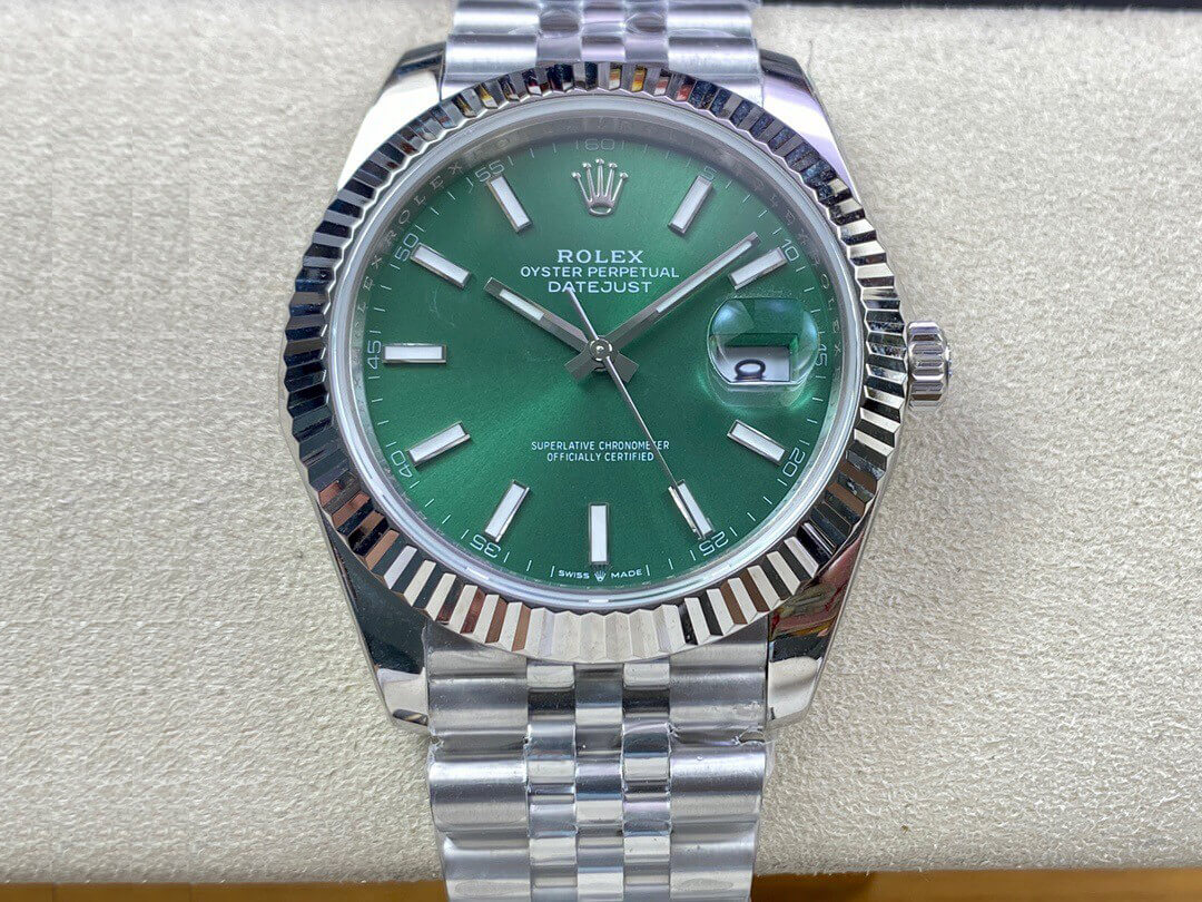 Best Replica Replica Rolex Datejust M126334-0028 41MM 1:1 Best Edition EW Factory Green Dial - Colareps