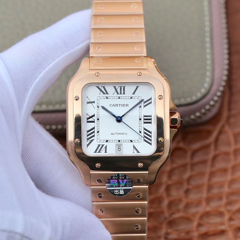 Best Replica Cartier Watch Rep De Santos Stainless Steel Case BV - Colareps