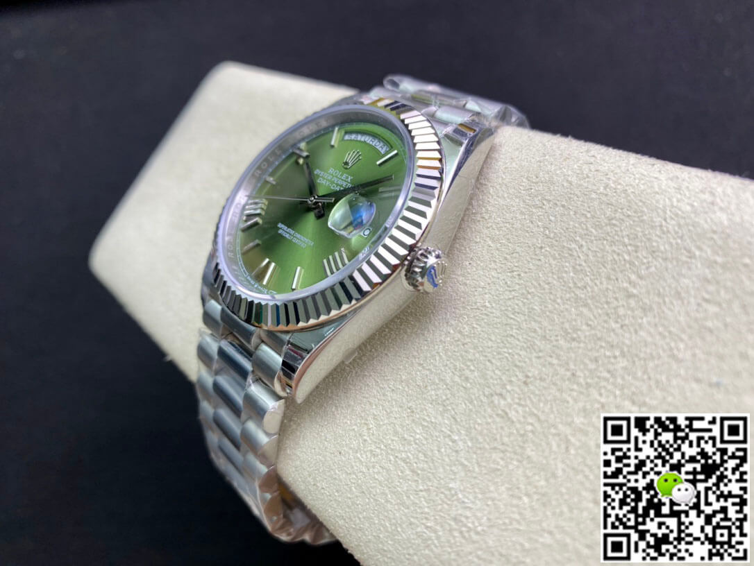 Best Replica Replica Rolex Day Date M228239-0033 1:1 Best Edition EW Factory Olive Green Dial - Colareps