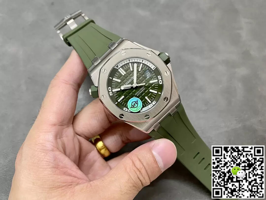 Best Replica Replica Audemars Piguet Royal Oak Offshore 15710ST.OO.A052CA.01 1:1 Best Edition APS Factory Green Dial - Colareps
