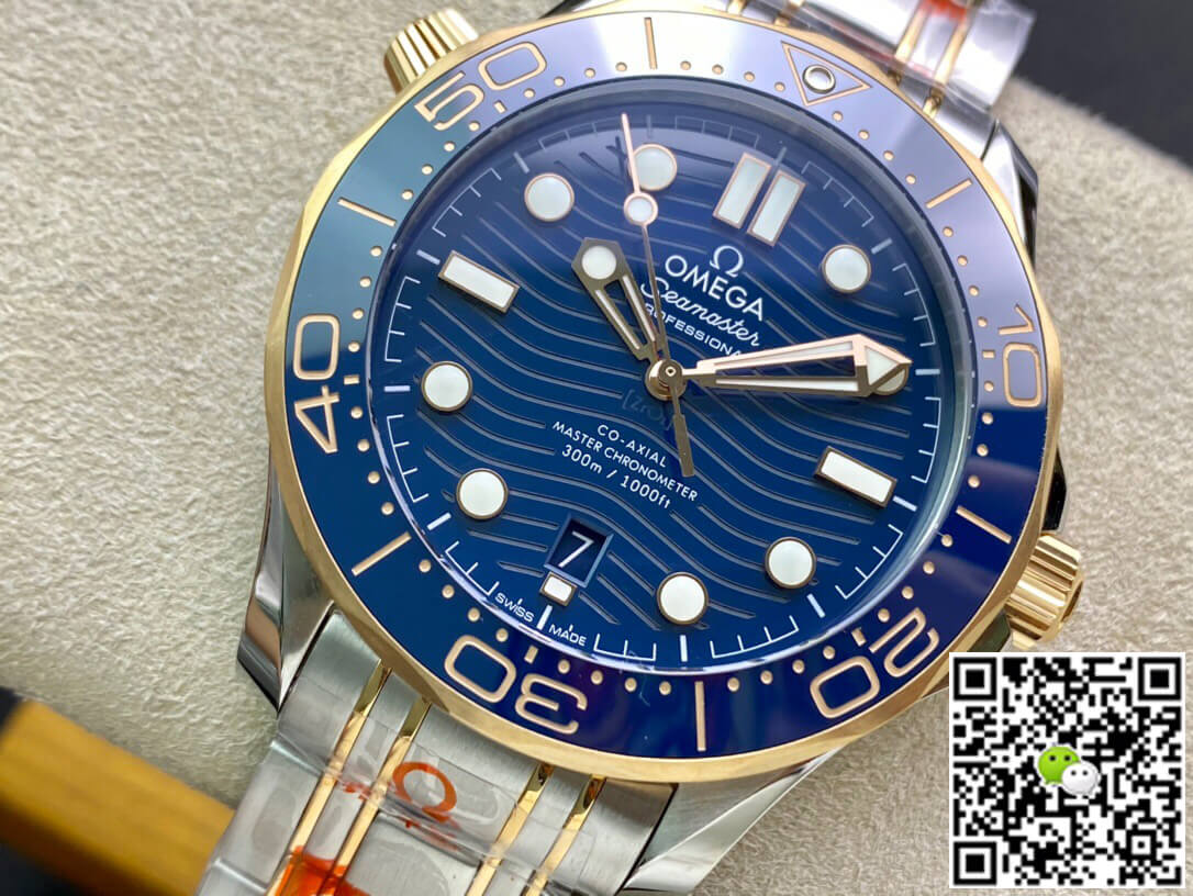 Best Replica Replica Omega Seamaster Diver 300M 210.20.42.20.03.001 1:1 Best Edition OR Factory Blue Dial - Colareps
