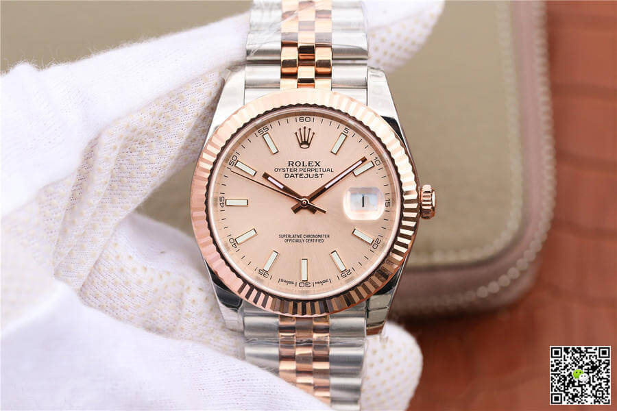 Best Replica Replica Rolex Datejust M126331-0010 1:1 Best Edition EW Factory Rose Gold - Colareps