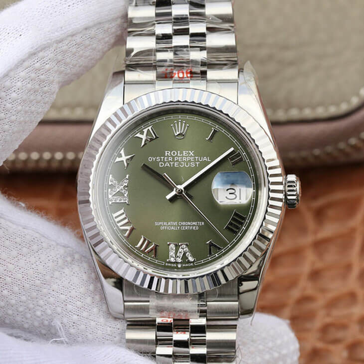 Best Replica Replica Rolex Datejust 36MM 1:1 Best Edition GM Factory Diamond-set Dial - Colareps