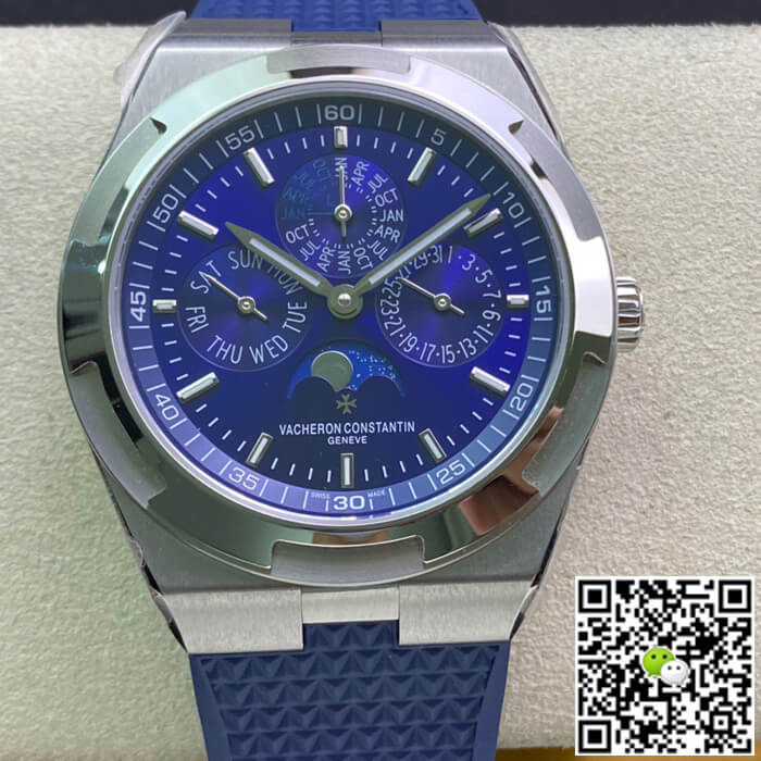 Best Replica Replica Vacheron Constantin Overseas 4300V/120G-B945 1:1 Best Edition 8F Factory Rubber Strap - Colareps