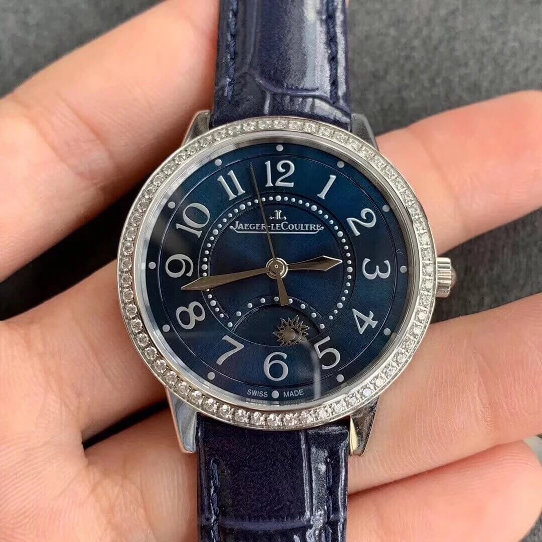 Best Replica Replica Jaeger LeCoultre Rendez Vous 3448480 1:1 Best Edition ZF Factory Blue Dial - Colareps